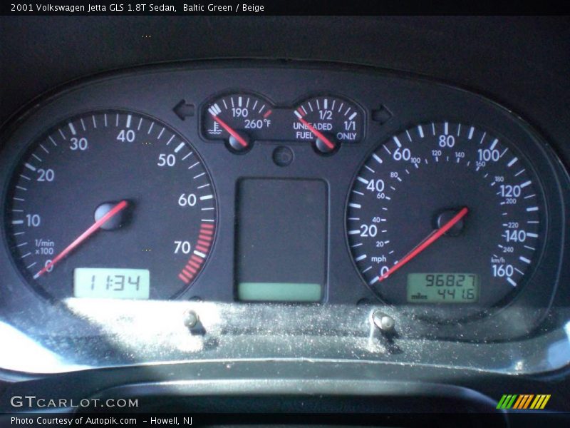 Baltic Green / Beige 2001 Volkswagen Jetta GLS 1.8T Sedan
