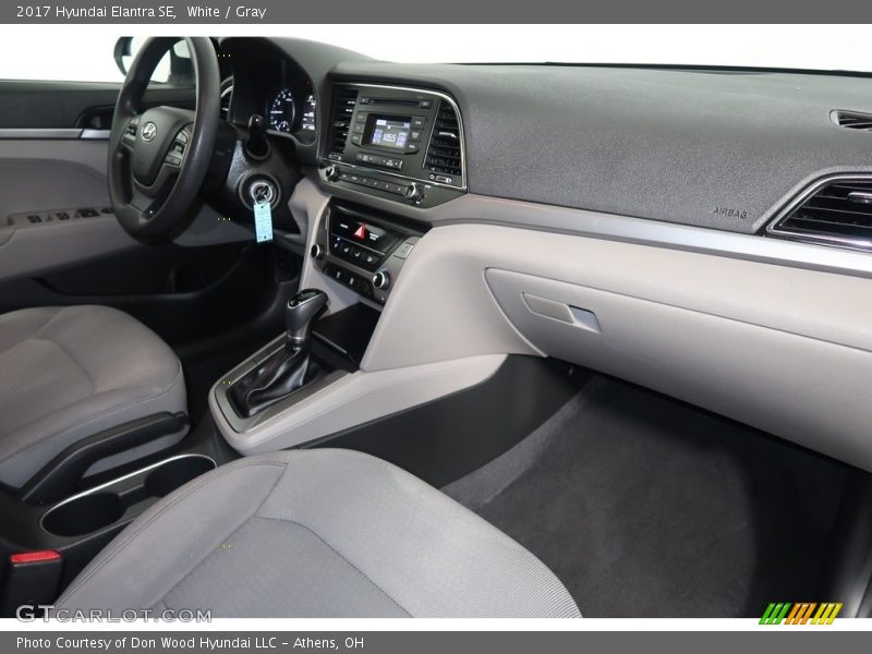 White / Gray 2017 Hyundai Elantra SE