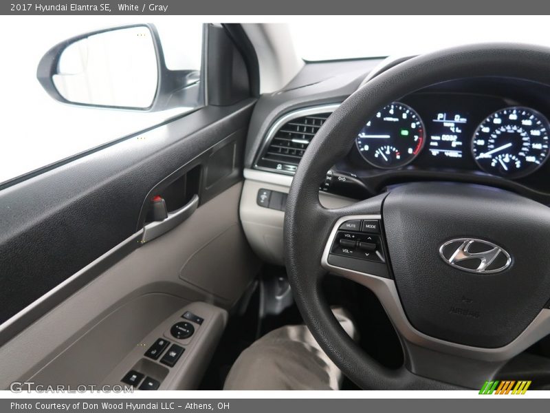 White / Gray 2017 Hyundai Elantra SE