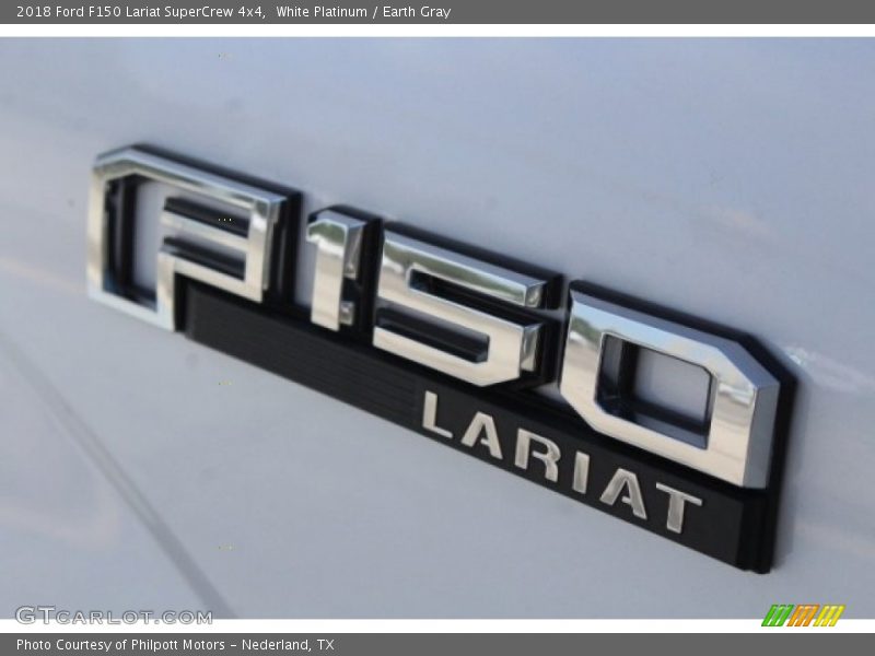 White Platinum / Earth Gray 2018 Ford F150 Lariat SuperCrew 4x4