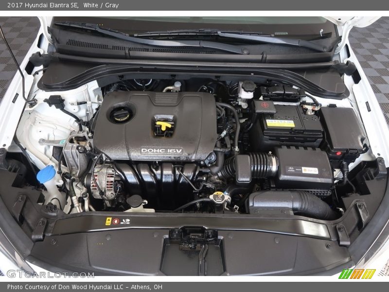 White / Gray 2017 Hyundai Elantra SE