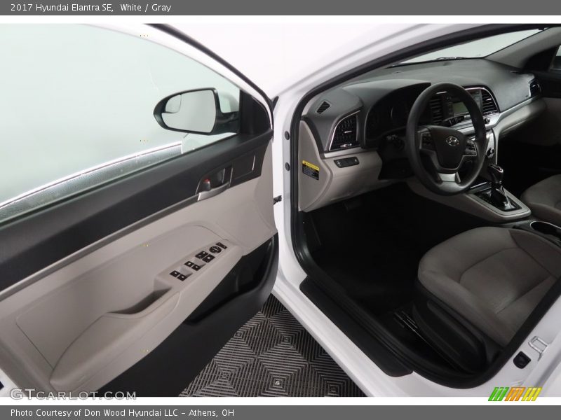 White / Gray 2017 Hyundai Elantra SE