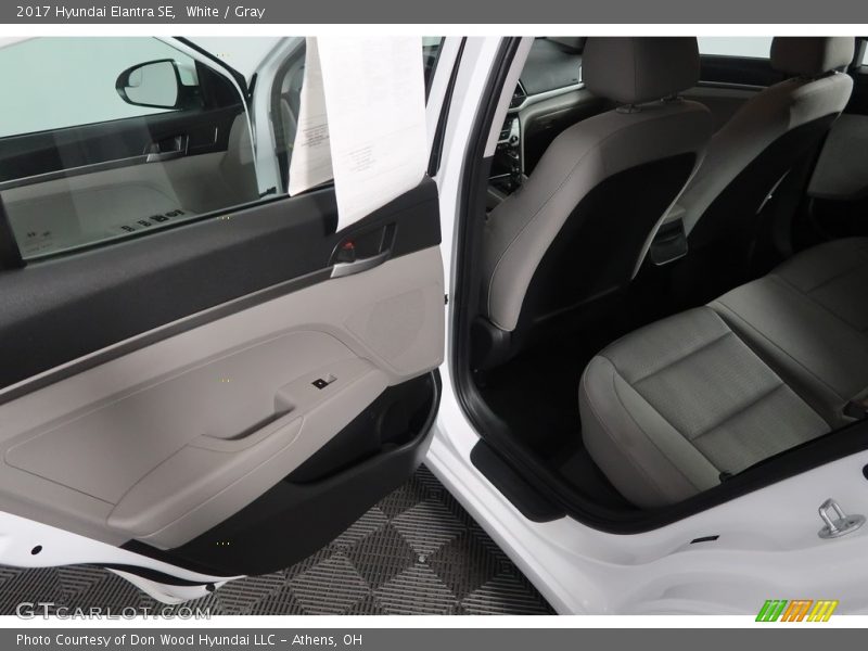 White / Gray 2017 Hyundai Elantra SE