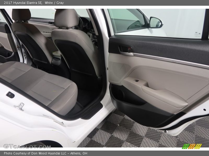 White / Gray 2017 Hyundai Elantra SE