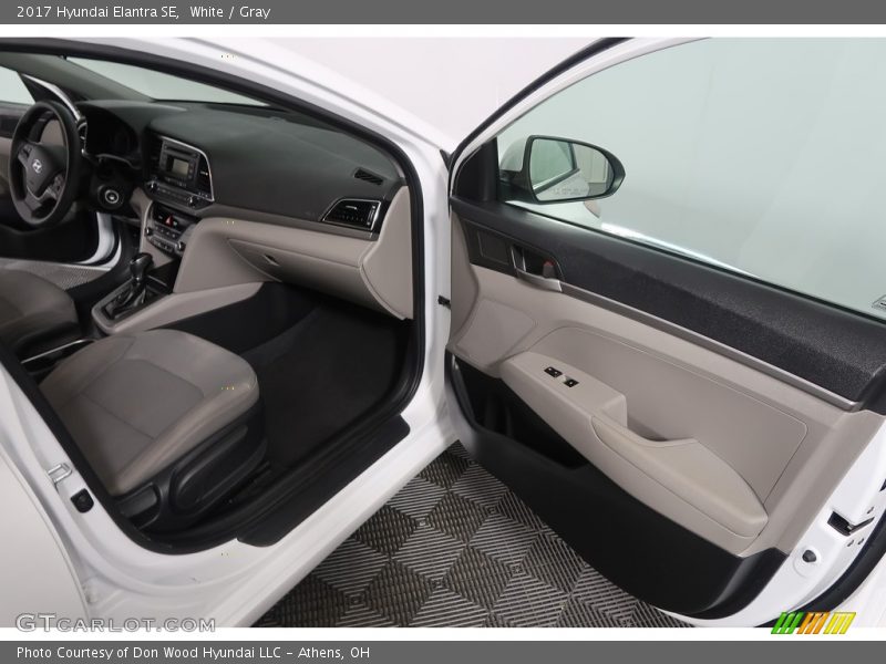 White / Gray 2017 Hyundai Elantra SE