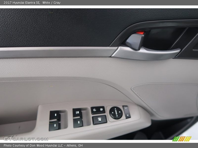 White / Gray 2017 Hyundai Elantra SE