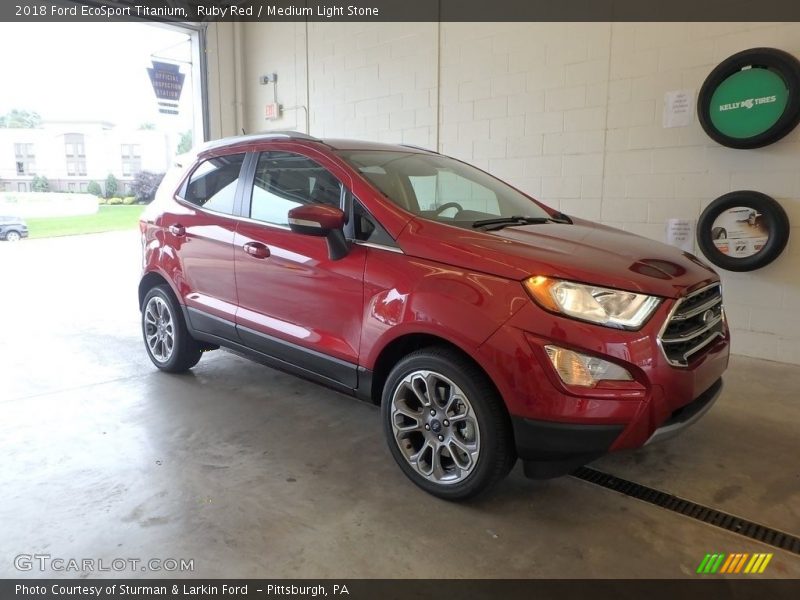 Ruby Red / Medium Light Stone 2018 Ford EcoSport Titanium