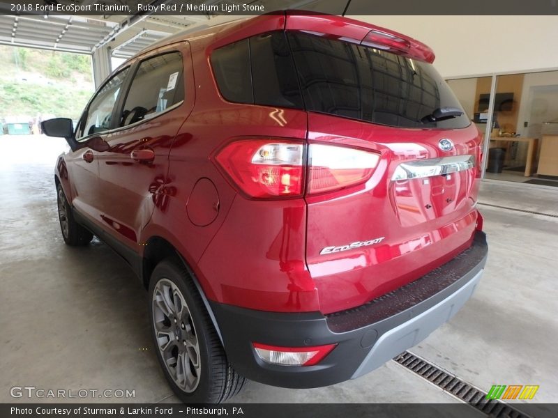 Ruby Red / Medium Light Stone 2018 Ford EcoSport Titanium