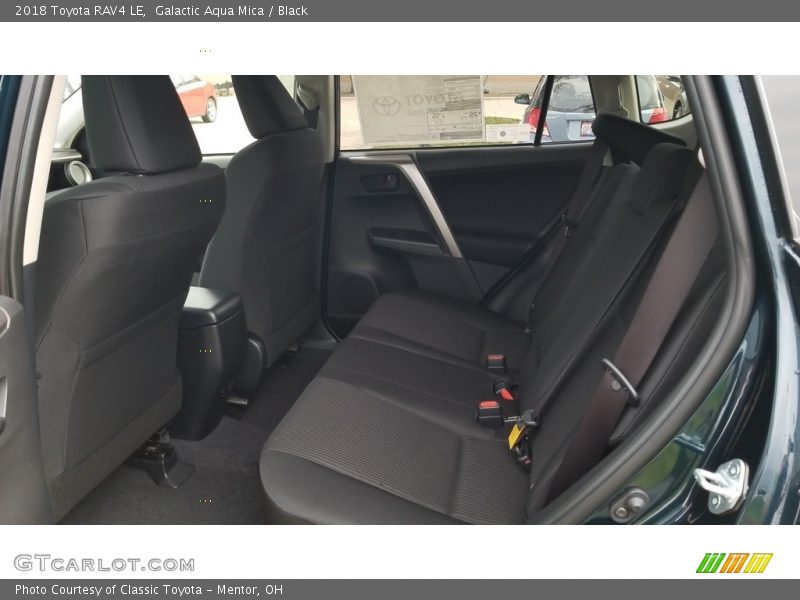 Galactic Aqua Mica / Black 2018 Toyota RAV4 LE