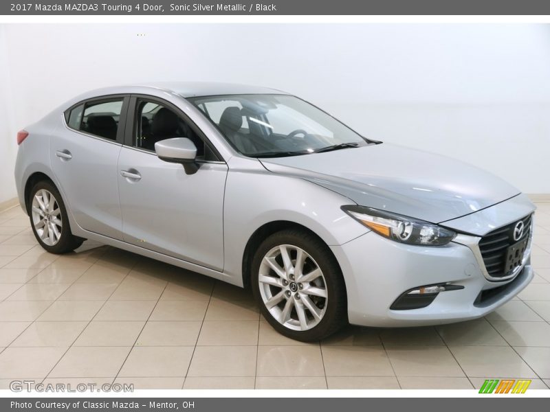 Sonic Silver Metallic / Black 2017 Mazda MAZDA3 Touring 4 Door