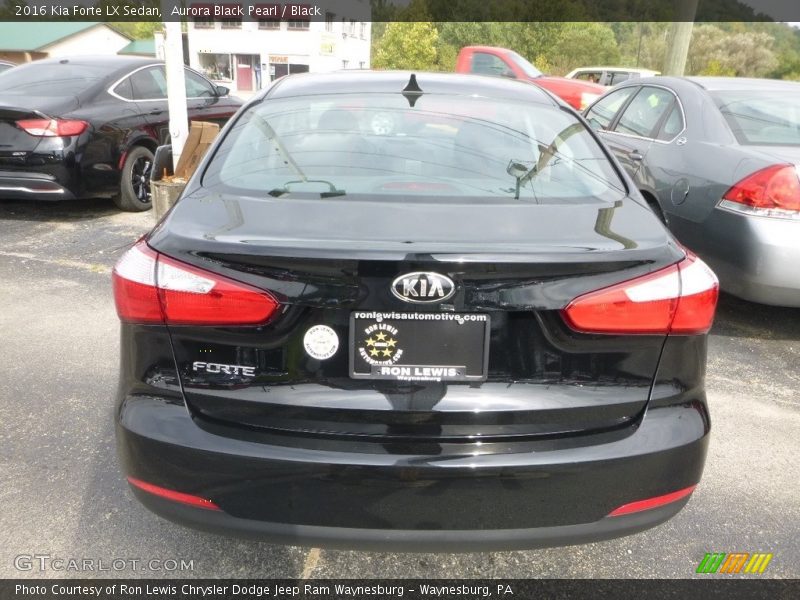 Aurora Black Pearl / Black 2016 Kia Forte LX Sedan