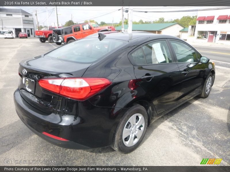 Aurora Black Pearl / Black 2016 Kia Forte LX Sedan