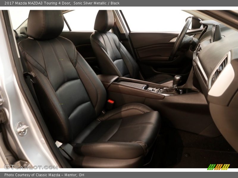 Sonic Silver Metallic / Black 2017 Mazda MAZDA3 Touring 4 Door
