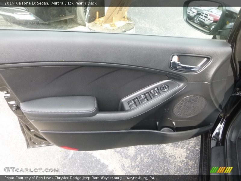 Aurora Black Pearl / Black 2016 Kia Forte LX Sedan