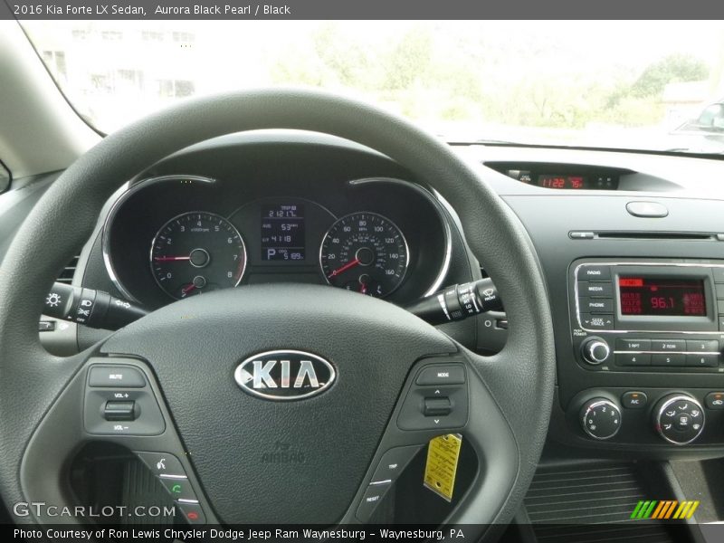 Aurora Black Pearl / Black 2016 Kia Forte LX Sedan