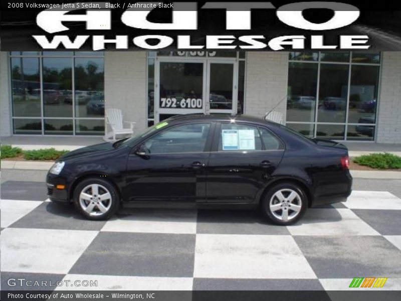 Black / Anthracite Black 2008 Volkswagen Jetta S Sedan