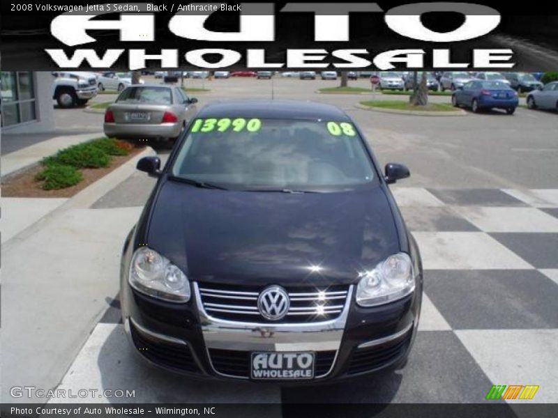 Black / Anthracite Black 2008 Volkswagen Jetta S Sedan