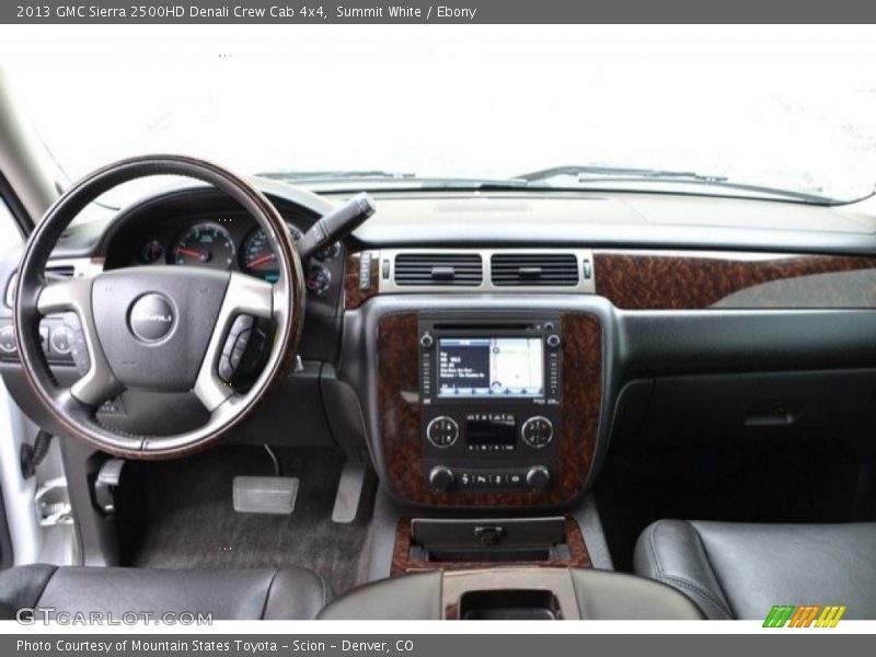 Summit White / Ebony 2013 GMC Sierra 2500HD Denali Crew Cab 4x4