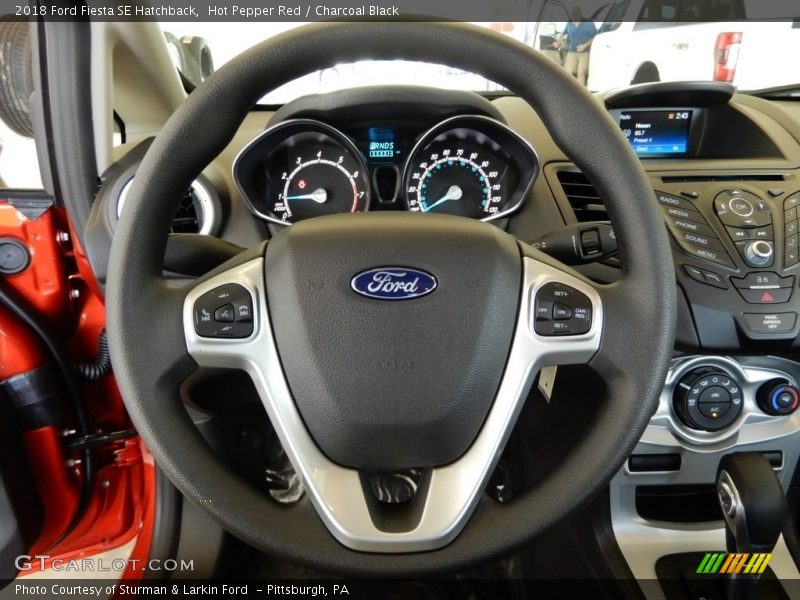 Hot Pepper Red / Charcoal Black 2018 Ford Fiesta SE Hatchback