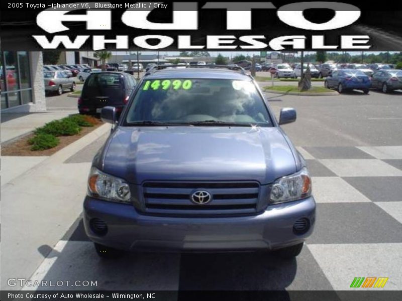 Bluestone Metallic / Gray 2005 Toyota Highlander V6
