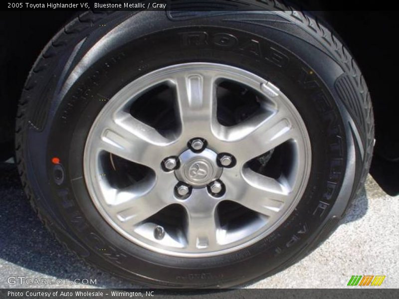 Bluestone Metallic / Gray 2005 Toyota Highlander V6