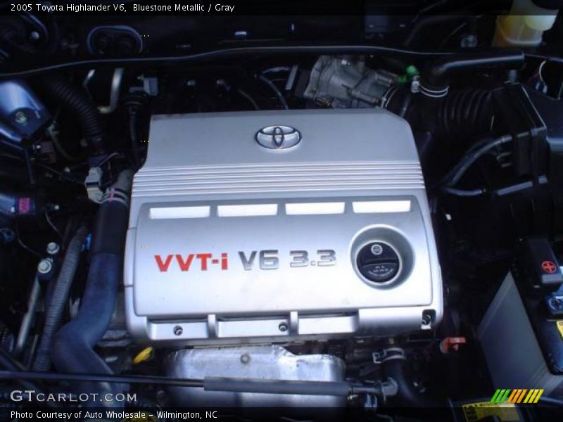 Bluestone Metallic / Gray 2005 Toyota Highlander V6