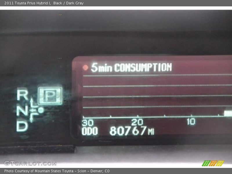 Black / Dark Gray 2011 Toyota Prius Hybrid I