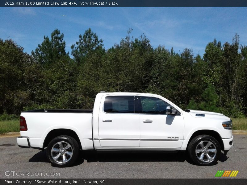 Ivory Tri–Coat / Black 2019 Ram 1500 Limited Crew Cab 4x4