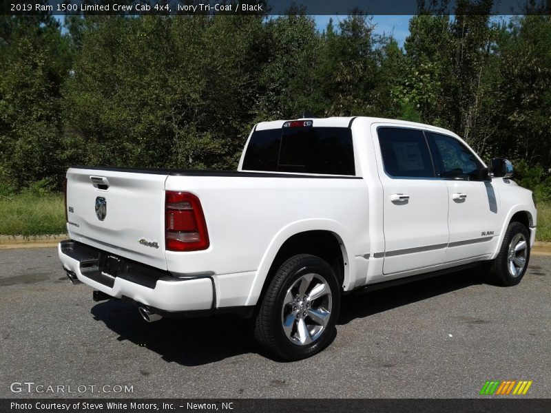 Ivory Tri–Coat / Black 2019 Ram 1500 Limited Crew Cab 4x4