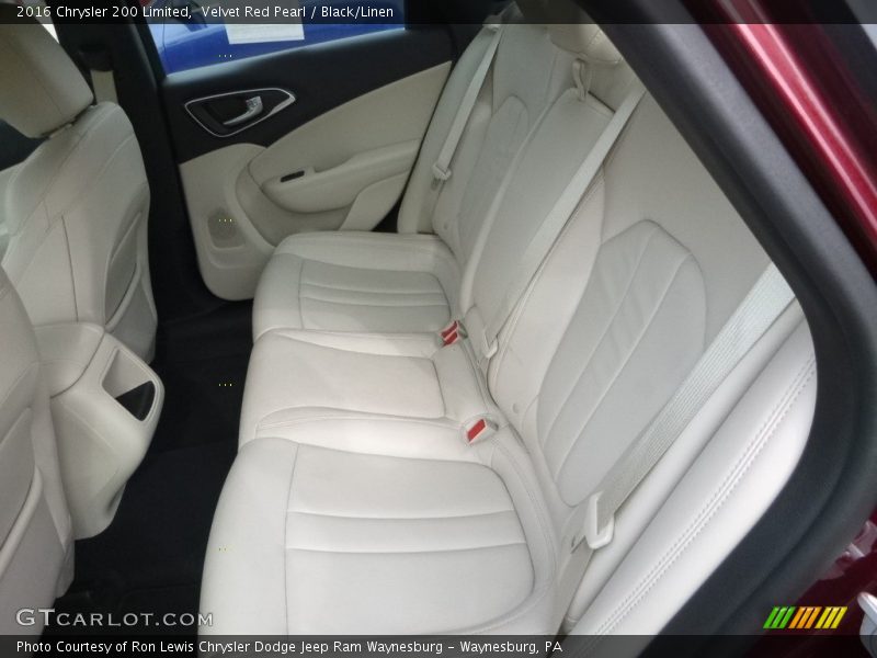 Velvet Red Pearl / Black/Linen 2016 Chrysler 200 Limited