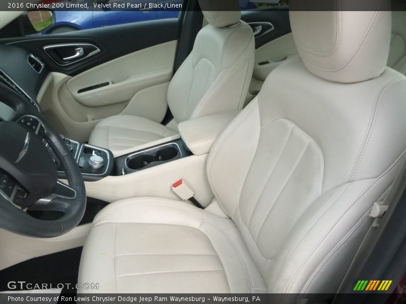 Velvet Red Pearl / Black/Linen 2016 Chrysler 200 Limited
