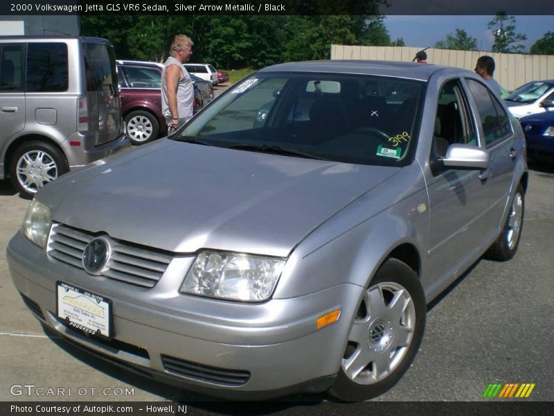 Silver Arrow Metallic / Black 2000 Volkswagen Jetta GLS VR6 Sedan