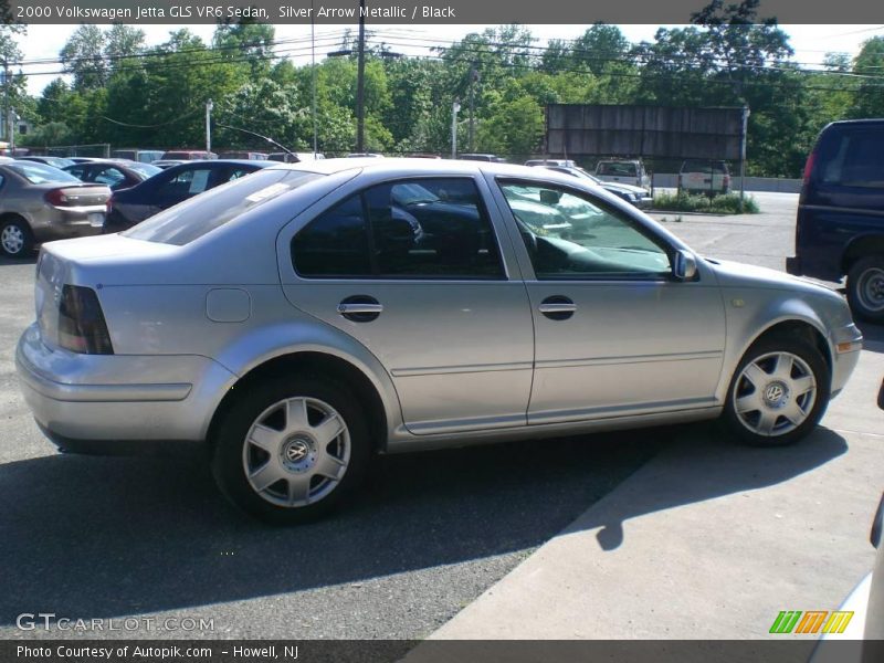 Silver Arrow Metallic / Black 2000 Volkswagen Jetta GLS VR6 Sedan