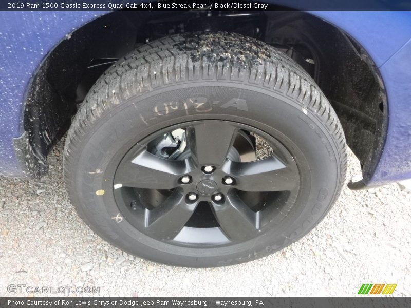 Blue Streak Pearl / Black/Diesel Gray 2019 Ram 1500 Classic Express Quad Cab 4x4