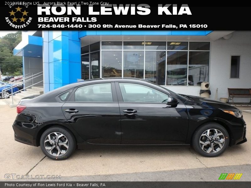 Aurora Black Pearl / Two Tone Gray 2019 Kia Forte LXS