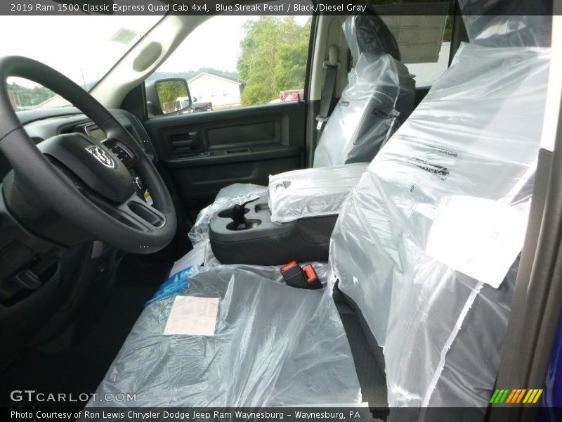 Blue Streak Pearl / Black/Diesel Gray 2019 Ram 1500 Classic Express Quad Cab 4x4