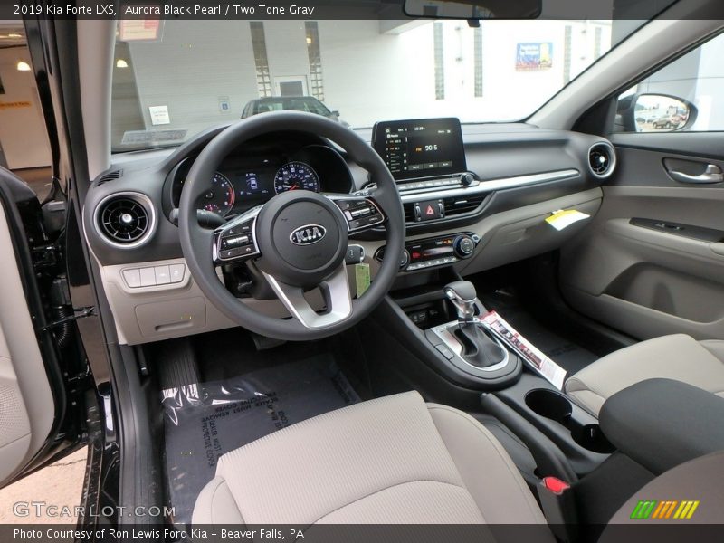  2019 Forte LXS Two Tone Gray Interior