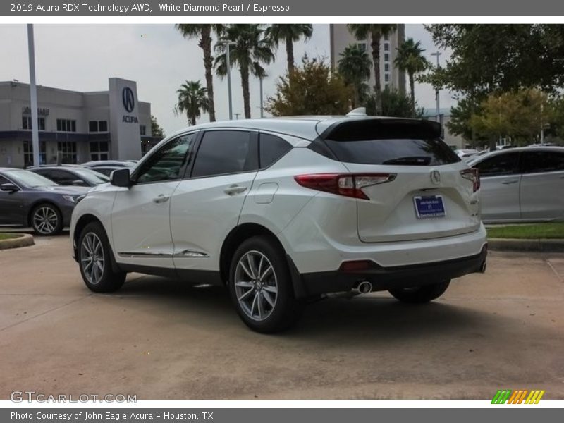 White Diamond Pearl / Espresso 2019 Acura RDX Technology AWD
