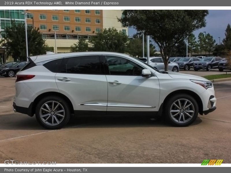 White Diamond Pearl / Espresso 2019 Acura RDX Technology AWD