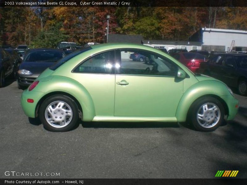 Cyber Green Metallic / Grey 2003 Volkswagen New Beetle GL Coupe