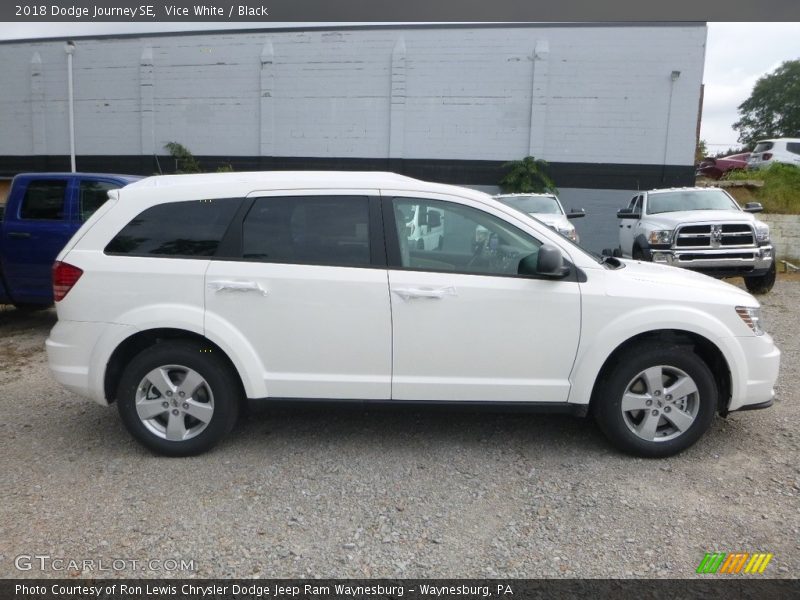 Vice White / Black 2018 Dodge Journey SE