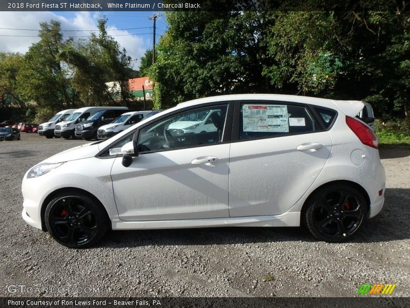 White Platinum / Charcoal Black 2018 Ford Fiesta ST Hatchback