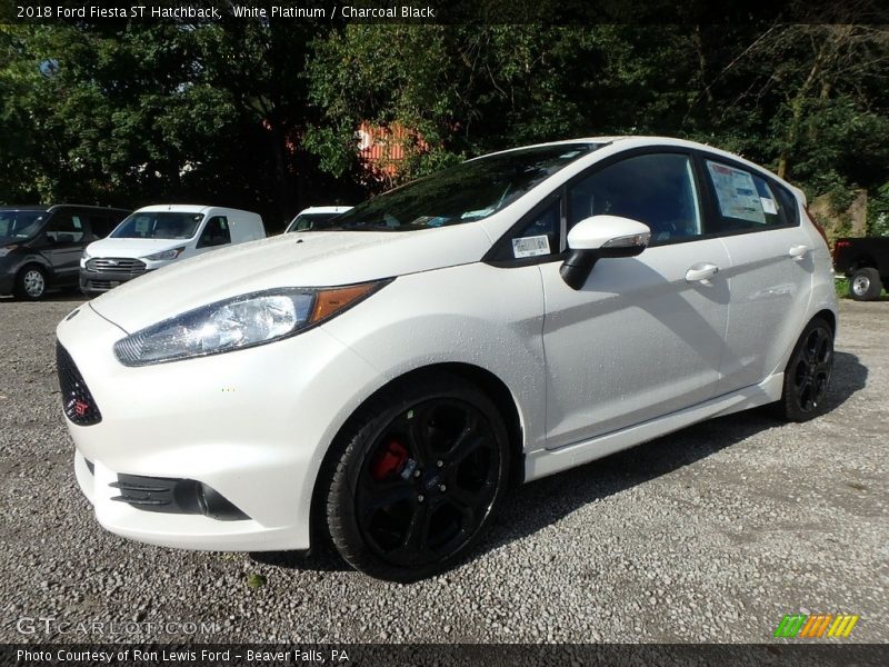 White Platinum / Charcoal Black 2018 Ford Fiesta ST Hatchback