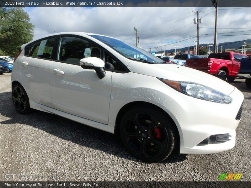 White Platinum / Charcoal Black 2018 Ford Fiesta ST Hatchback