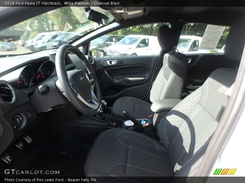 White Platinum / Charcoal Black 2018 Ford Fiesta ST Hatchback