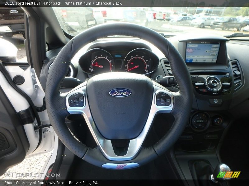 White Platinum / Charcoal Black 2018 Ford Fiesta ST Hatchback
