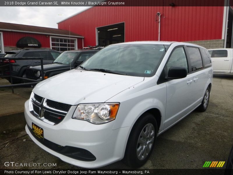 White Knuckle / Black/Light Graystone 2018 Dodge Grand Caravan SE