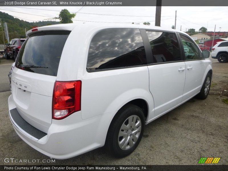White Knuckle / Black/Light Graystone 2018 Dodge Grand Caravan SE