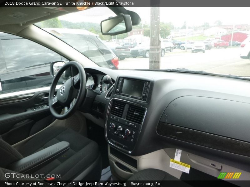 White Knuckle / Black/Light Graystone 2018 Dodge Grand Caravan SE