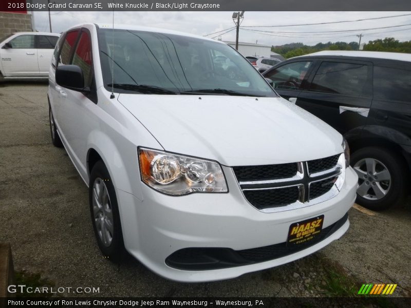 White Knuckle / Black/Light Graystone 2018 Dodge Grand Caravan SE